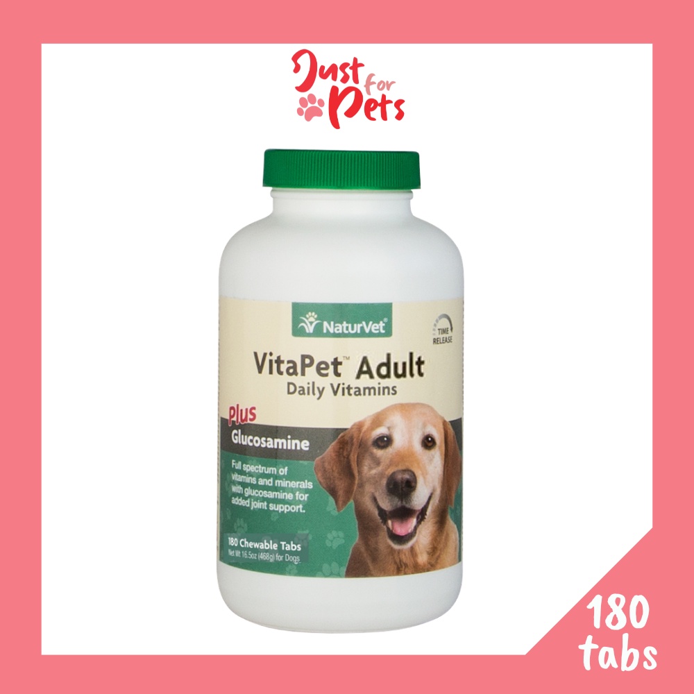 Naturvet Vitapet Adult Daily Vitamins Plus Glucosamine Chewable