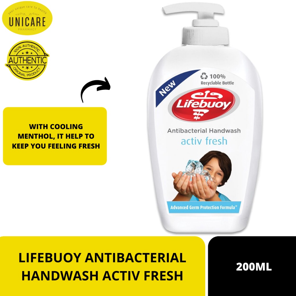 LIFEBUOY ANTIBACTERIAL HANDWASH ACTIV FRESH 200ML Shopee Malaysia