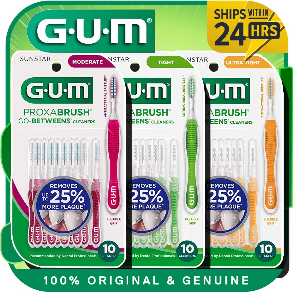 GUM Proxabrush Go Betweens Interdental Brushes Packaging Colour May