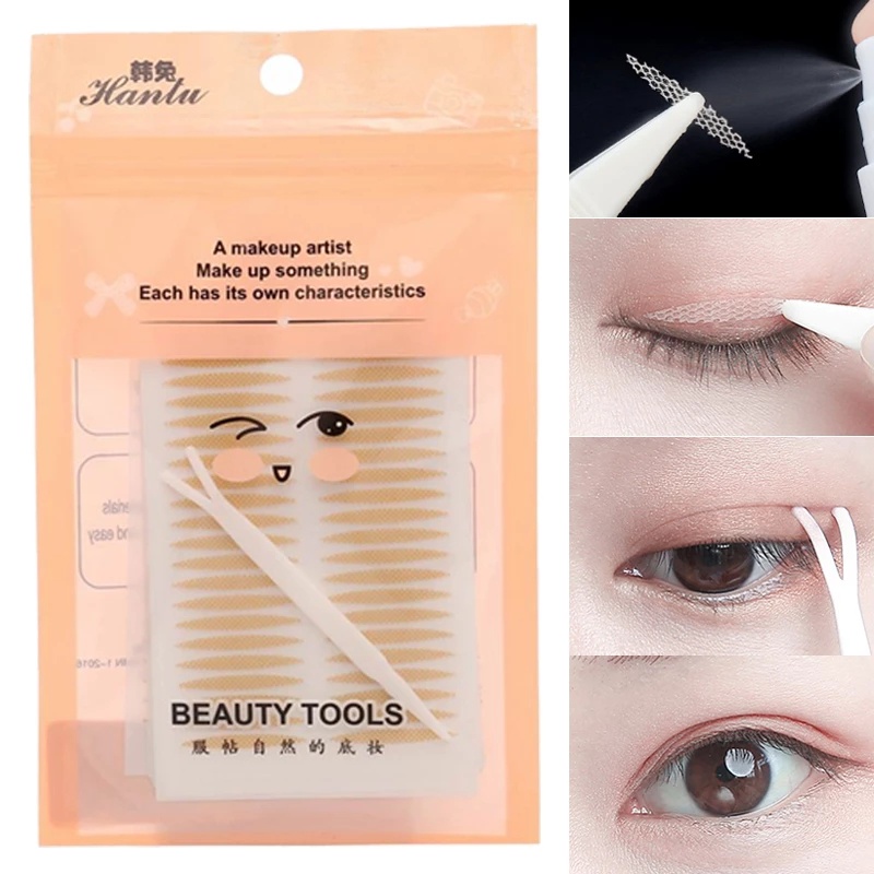 120pcs Ultra Invisible Lace Double Eyelid Tapes Stickers Breathable