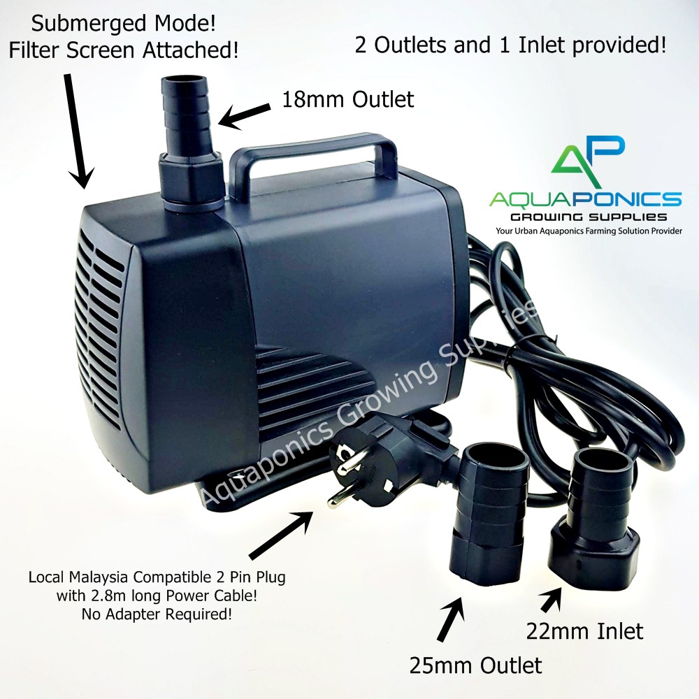 Sobo Wp Aquarium W Submersible Water Pump Aquaponics Fountain