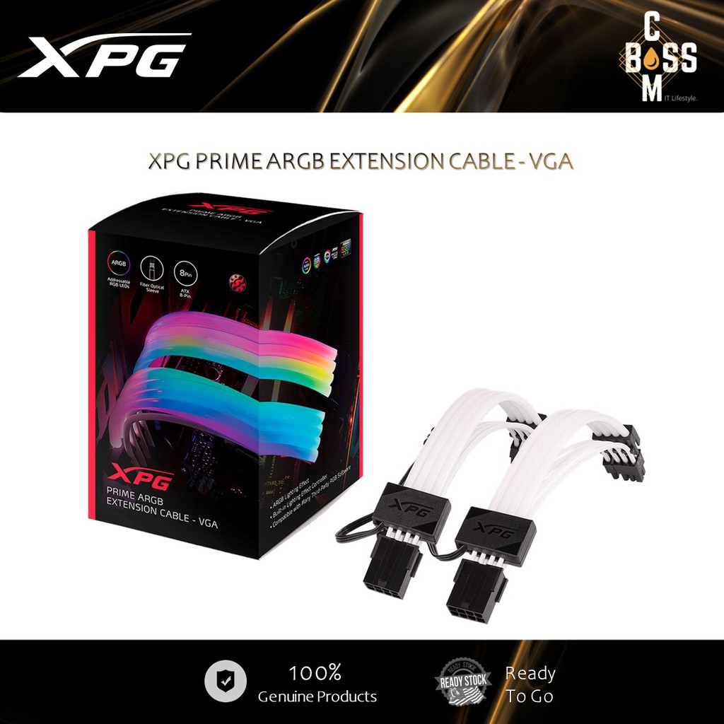 Ready Stock Xpg Prime Argb Extension Cable Vga Argbexcable Vga