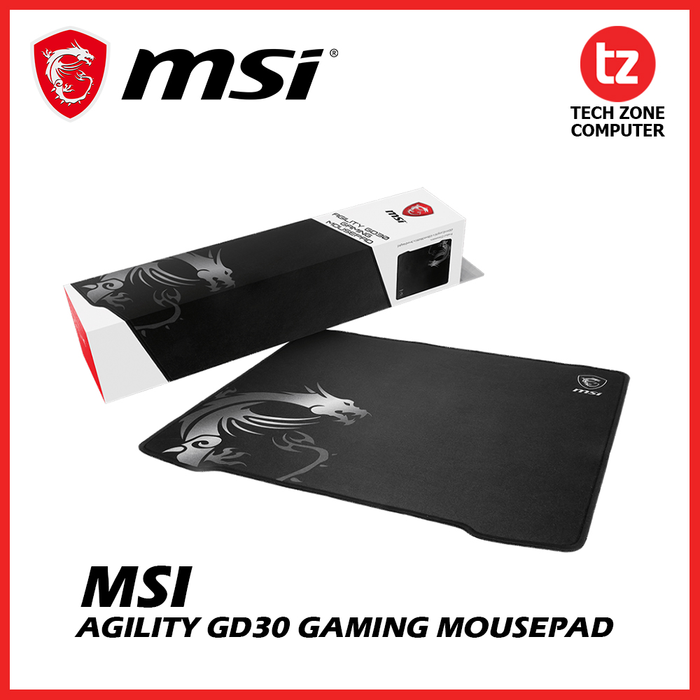 MSI Agility GD30 Large Gaming Mouse Pad Shopee Malaysia