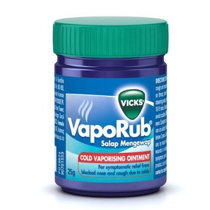 VICKS VAPORUB COLD VAPORIZING OINTMENT 25G Shopee Malaysia