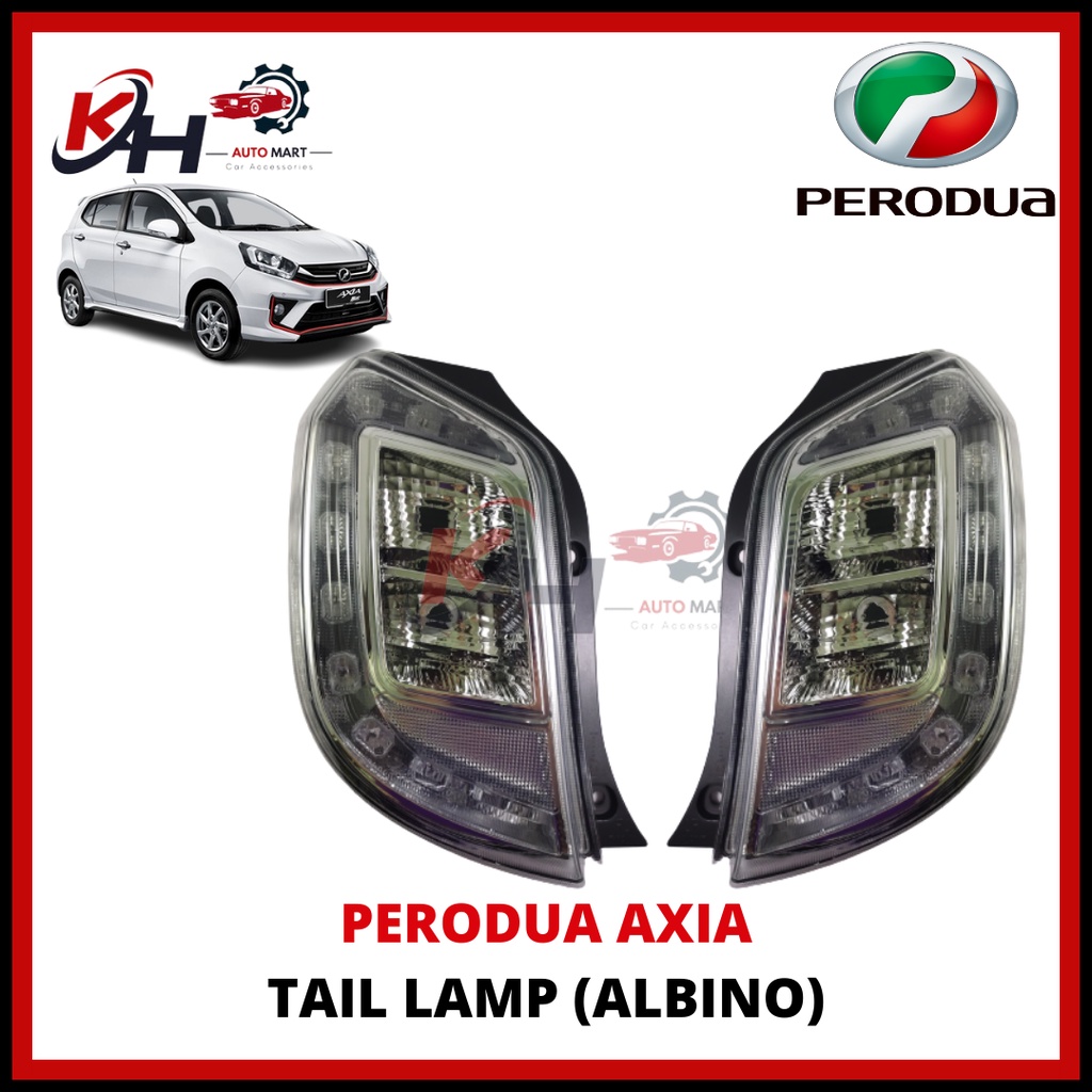 PERODUA AXIA SE ALBINO SMOKE TAIL LAMP LIGHT LAMPU BELAKANG BESAR