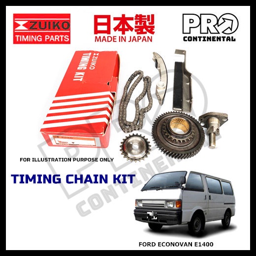 Genuine Zuiko Japan Ford Econovan E Timing Chain Kit Set With Oil