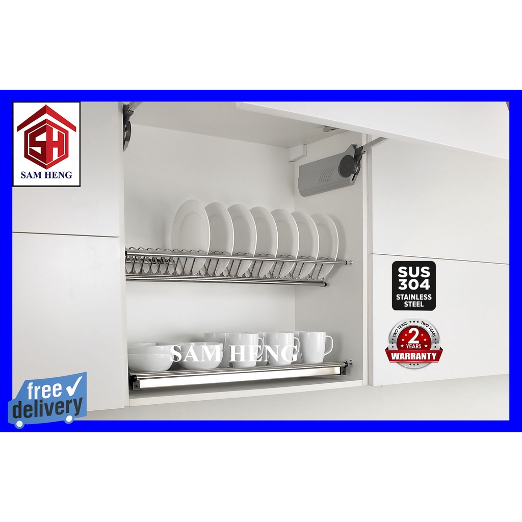 Kabinet Almari Rak Gantung Dapur Pinggan Kitchen Cabinet Dish Rack