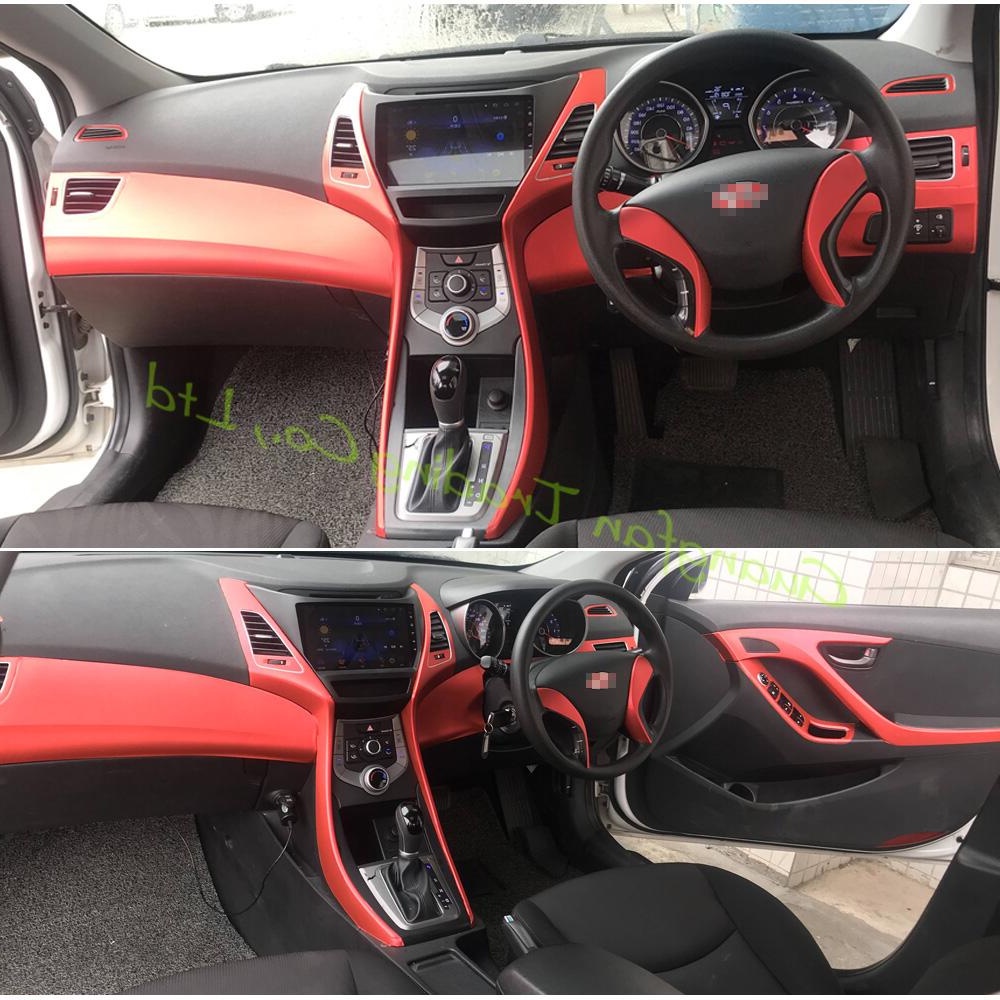 Car Styling D D Carbon Fiber Car Interior Center Console Color Change