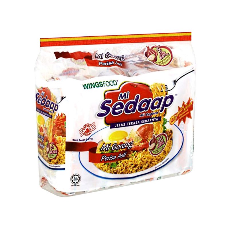 MI SEDAAP MI GORENG PERISA ASLI 90g X 5 PACKS Shopee Malaysia