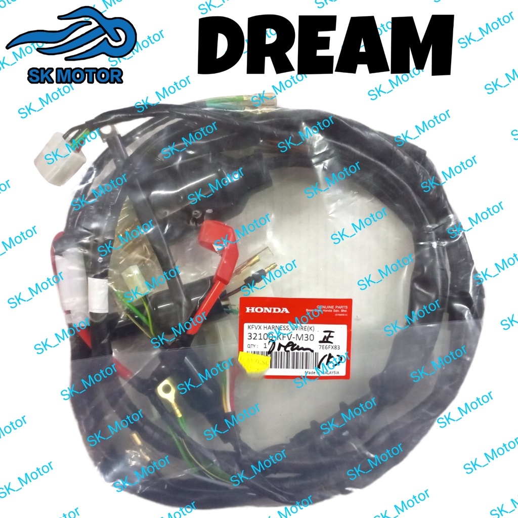 Honda Ex Dream Kick Original Wire Harness Assy Wiring Set Wayaring