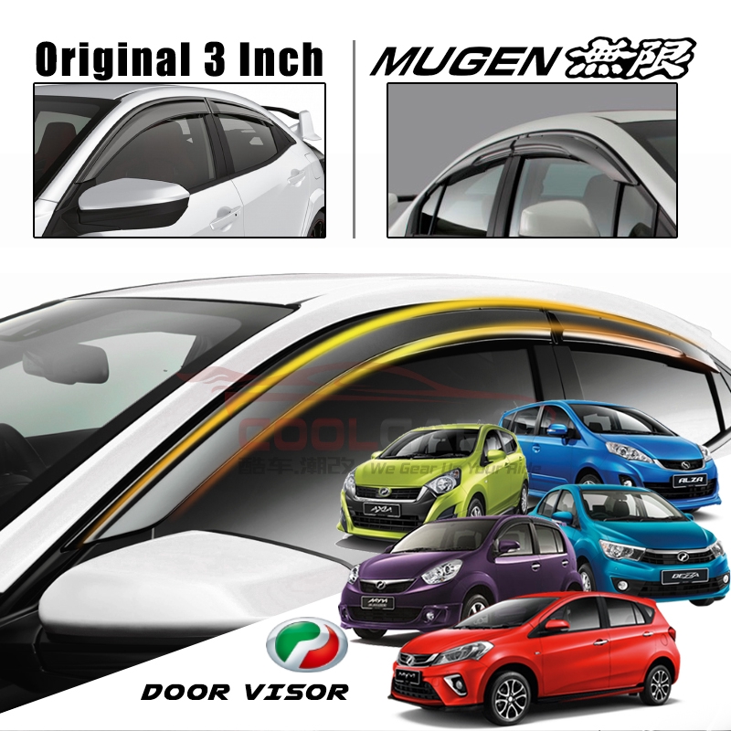 Nexus Car Perodua Myvi Axia Alza Aruz Bezza Viva City Vios Door Visor