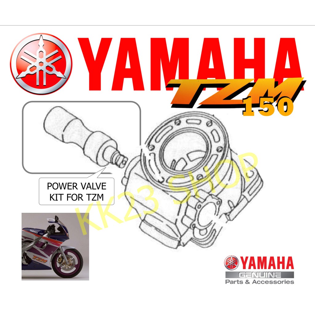 Yamaha Tzm Power Valve Kit Set Genuine Original Shopee Malaysia