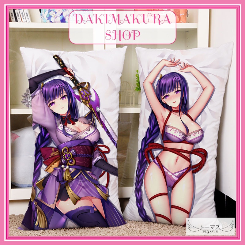 DakimakuraGenshin Impact 原神 Raiden Shogun Dakimakura Half body Anime