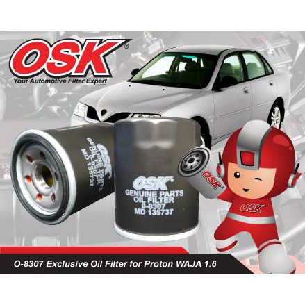 OSAKA OSK Oil Filter O 8307 MD135737 For Proton Wira BLM Satria