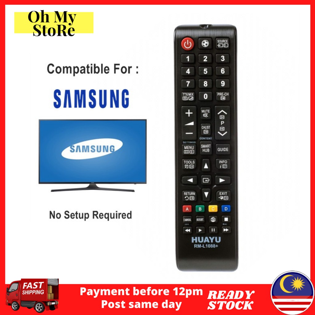 READY STOCK Rm L1088 Samsung Tv Lcd Led 3D Remote Control