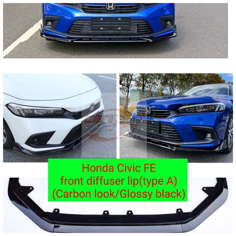 Honda Civic Fe Front Lips Front Diffuser Lips Bodykit Material Pp