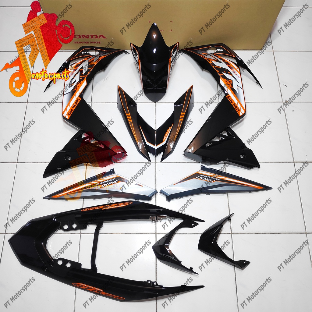 Honda Rs 150 V1 V2 Cover Set Black GTR Orange 2 Original OEM Shopee