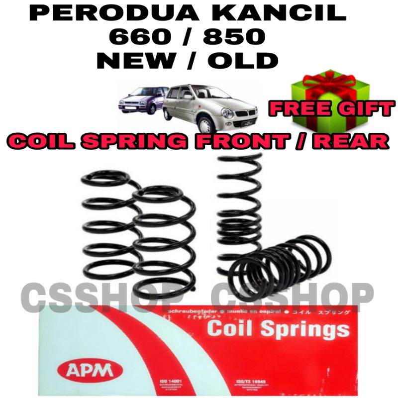 APM Perodua Kancil Coil Spring Front Rear Set Suspension ORIGINAL NEW