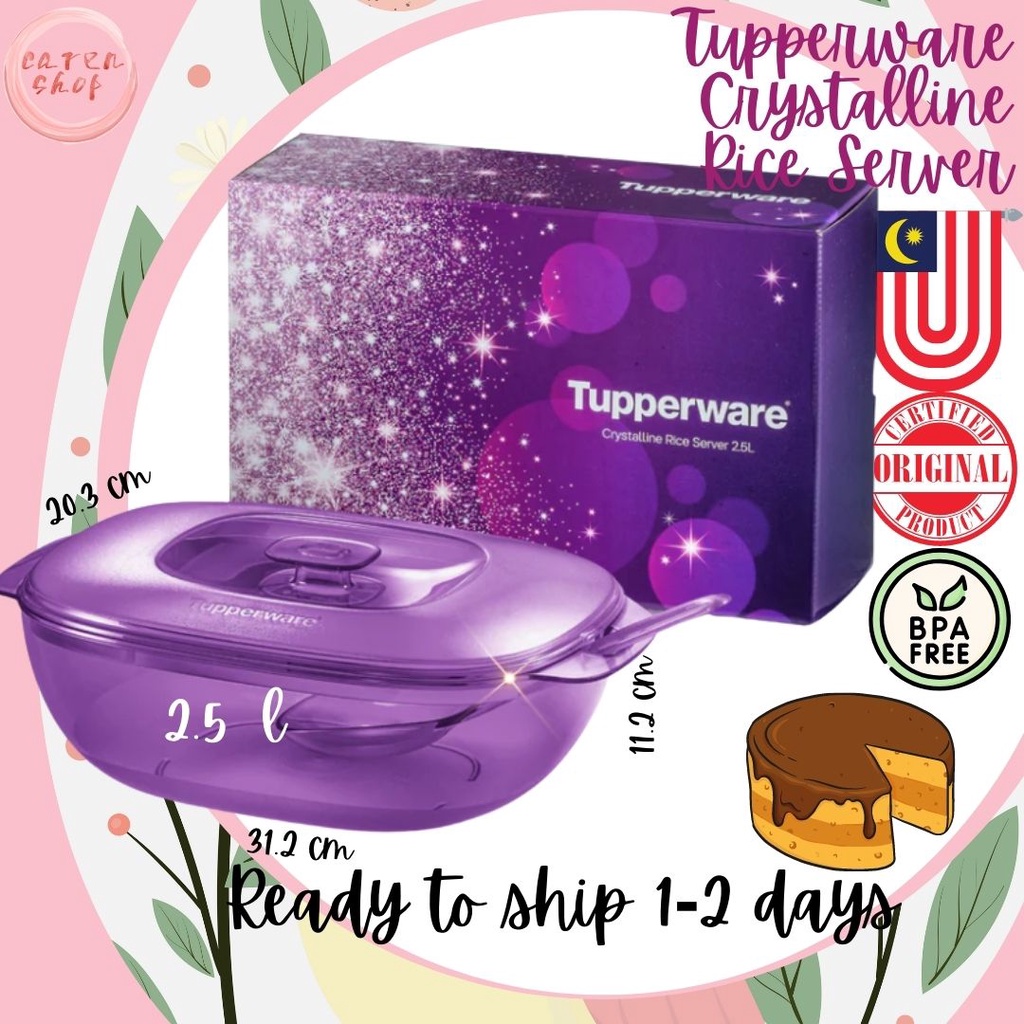 Hadiah TupperwareWish Card Ready Stock Tupperware Purple Royale