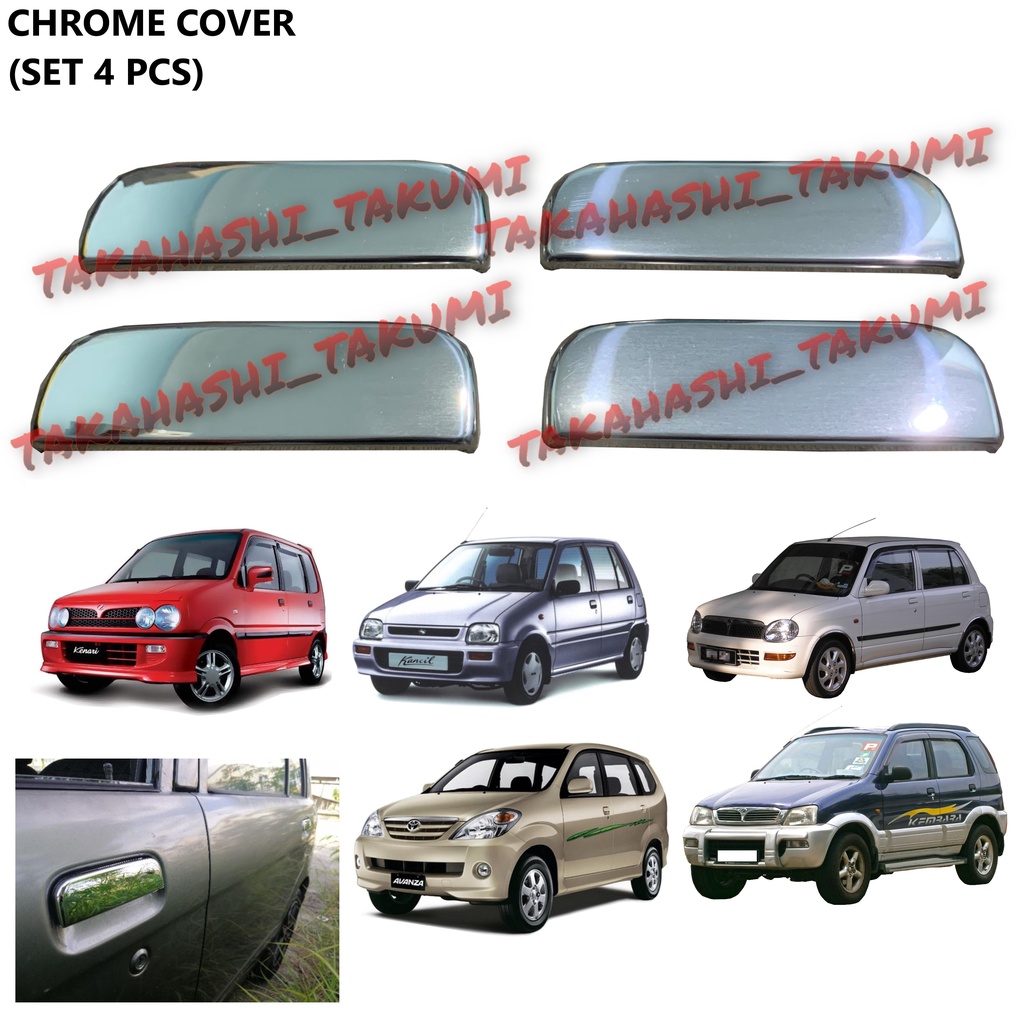 Perodua Kancil Kelisa Kenari Kembara Avanza Door Outer Handle Chrome