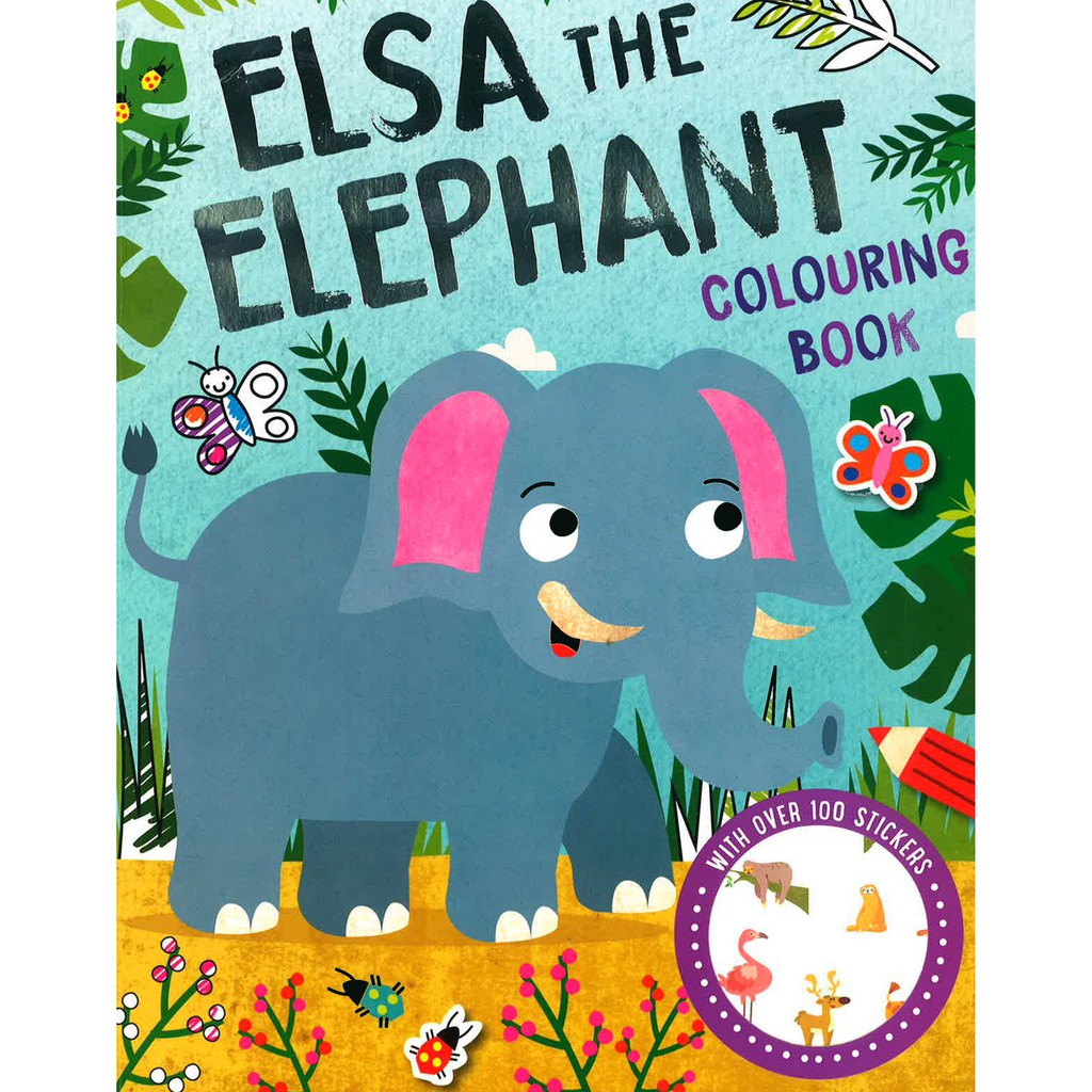 BBW Elsa The Elephant Colouring Book ISBN Shopee
