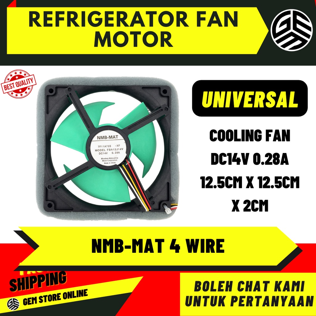 Fridge Refrigerator Freezer Cooling Fan Kipas Peti Sejuk Dc Fan