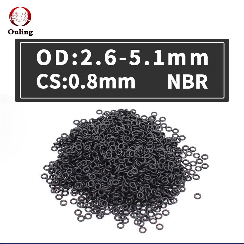 Pcs Lot Nitrile Rubber Black Nbr Cs Mm Thickness Od