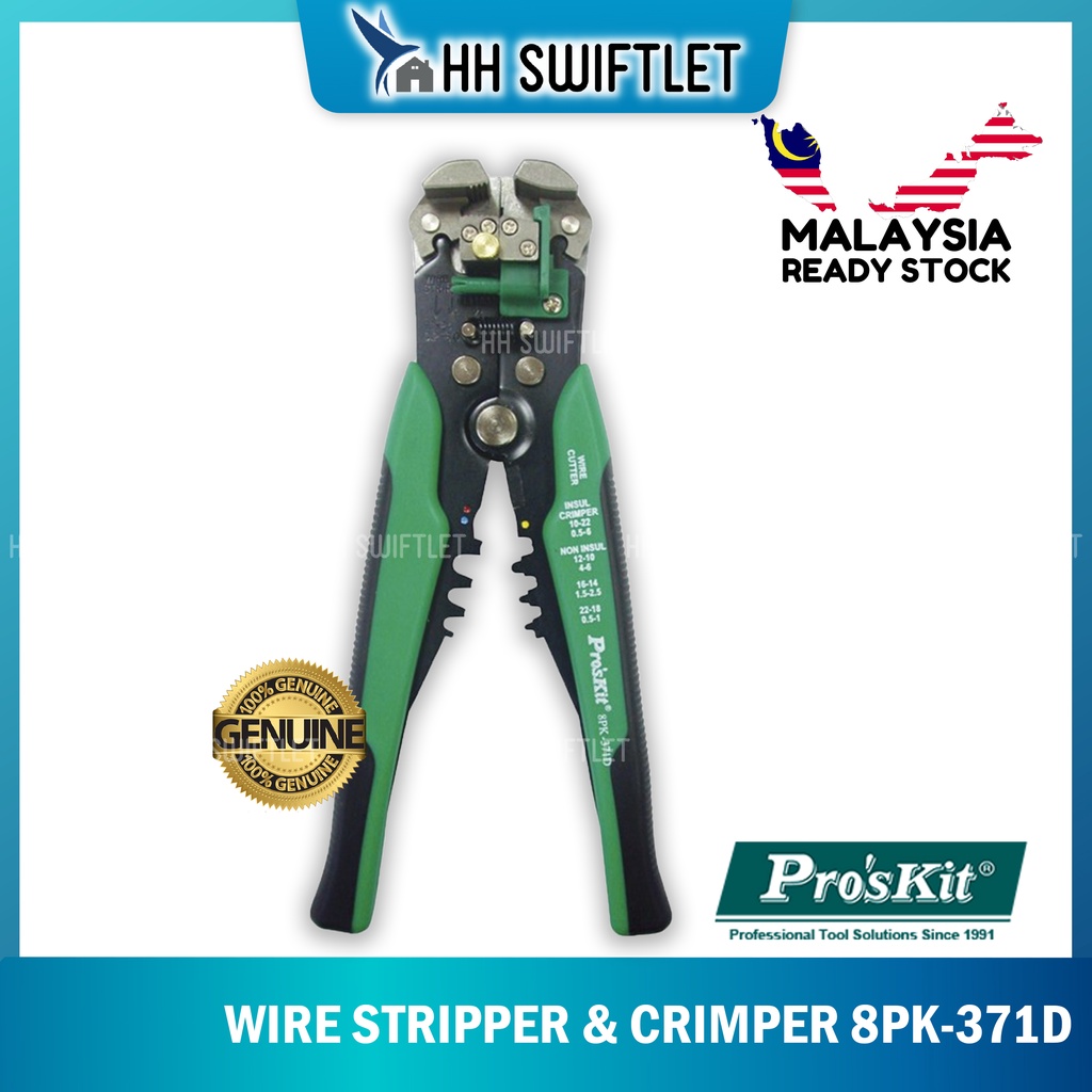 ProsKit 8PK 371D Automatic Wire Stripper Crimper Shopee Malaysia