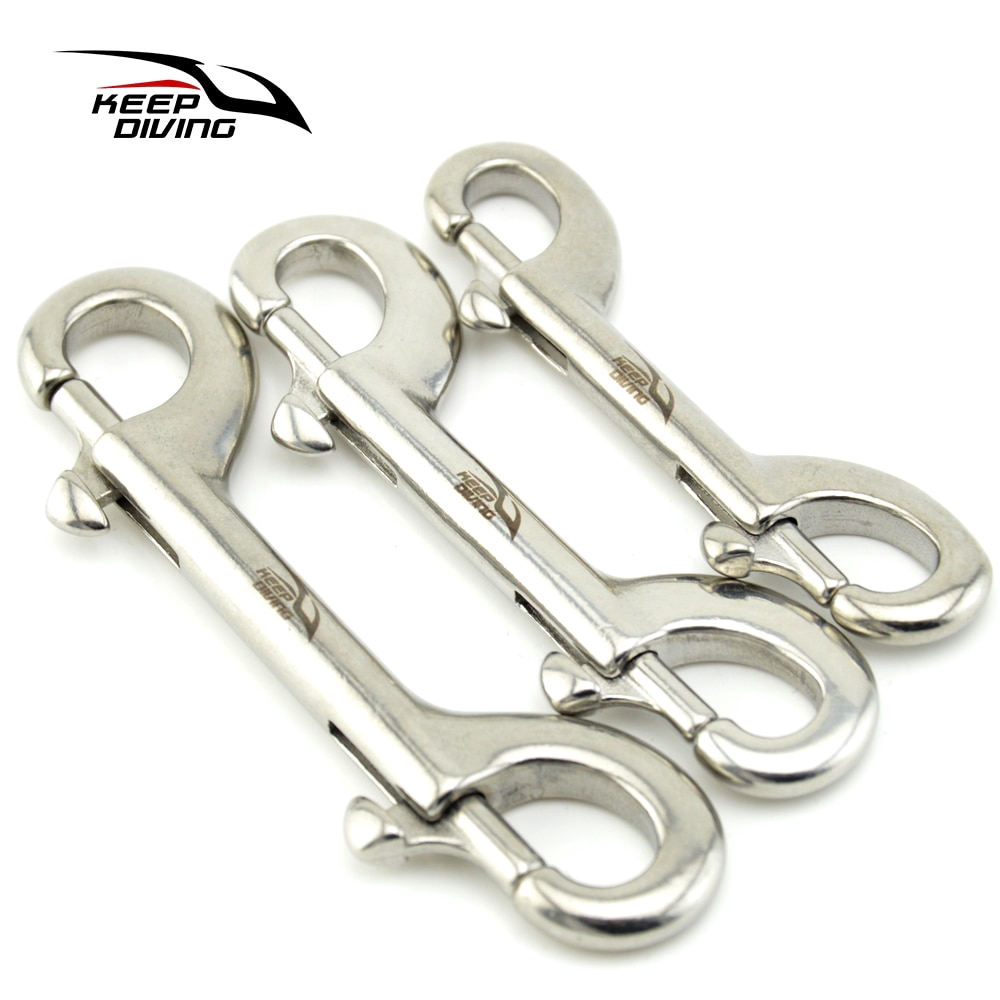 KEEP DIVING 316 Stainless Steel Scuba Diving Double Ended Hook BCD