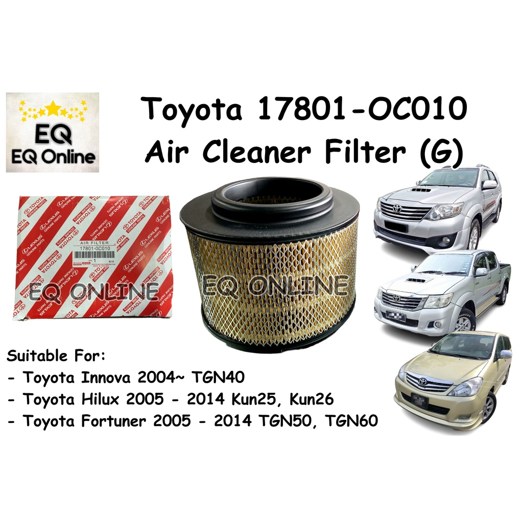 Toyota Hilux Kun Kun Fortuner Tgn Innova Tgn Air Cleaner