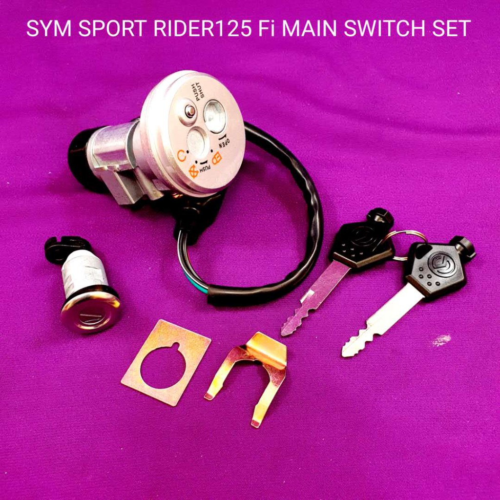 SPORT RIDER 125 FI FUEL INJECTION SYM MAIN SWITCH KEY SET SPORT