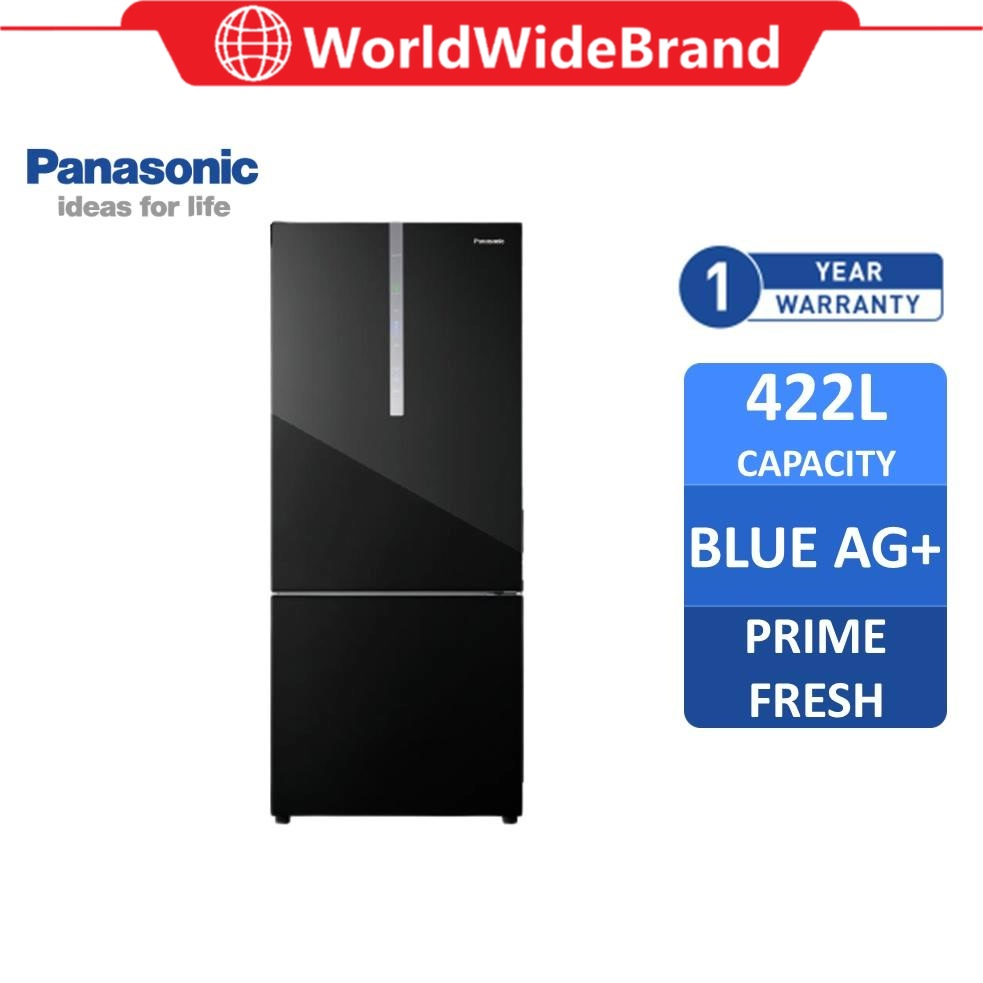 SAVE 4 0 Panasonic NR BX421 2 Door Bottom Freezer Refrigerator Glass