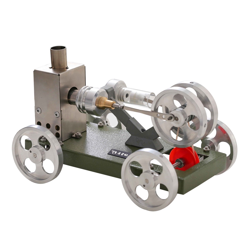 Hot Air Stirling Engine Motor DIY Model Car Vehicle Kit Unassembled