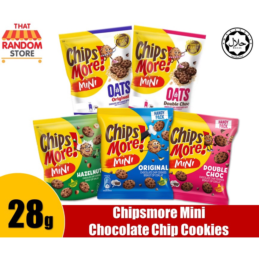 Chipsmore Mini Chocolate Chip Cookies 28g Shopee Malaysia