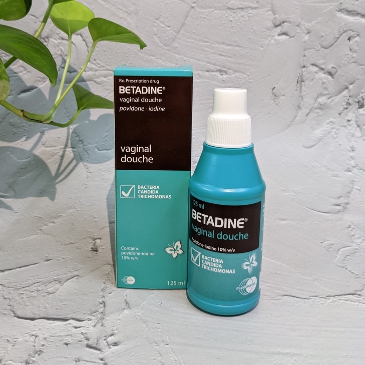 Betadine Vaginal Douche Gynecological Cleaning Solution 125ml Bottle