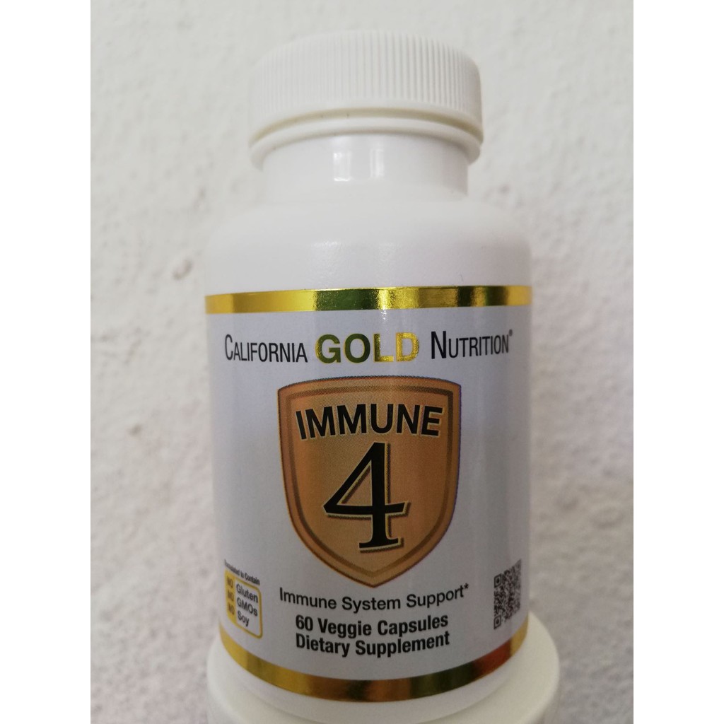 California Gold Nutrition Immune 4 Immune System Support 60 Veggie