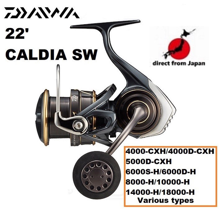 Daiwa 22 CALDIA SW Various Types 4000 5000 6000 8000 10000 14000 18000