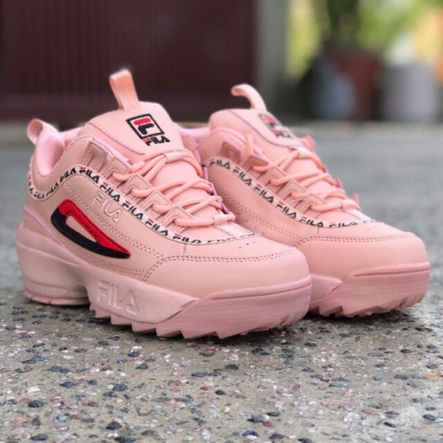 Fila Disruptor Premium Nude Pink Shopee Malaysia