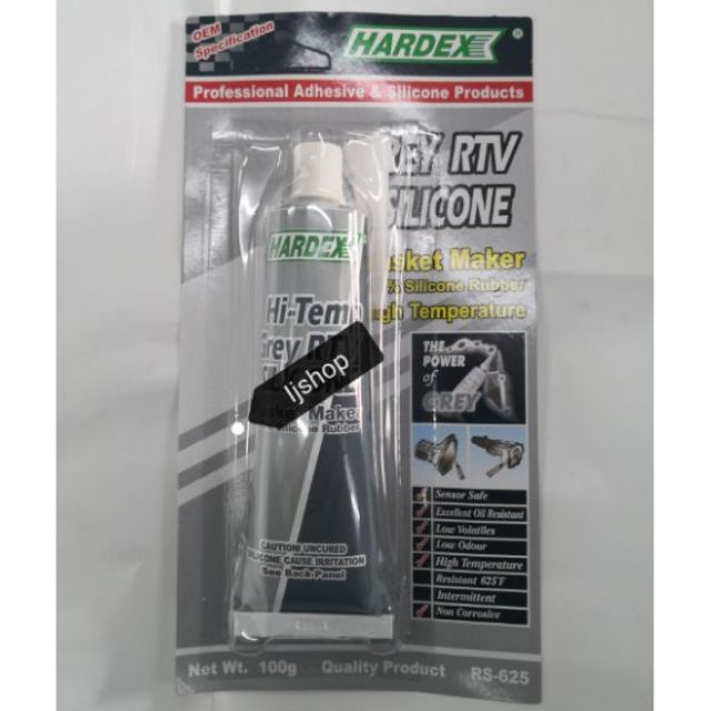 100g HARDEX Hi Temp Grey RTV Silicone Gasket Maker RS 625 GUM GASKET