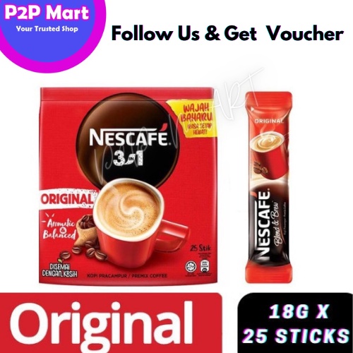 Nestle Nescafe Original In Classic Sticks X G Shopee Malaysia