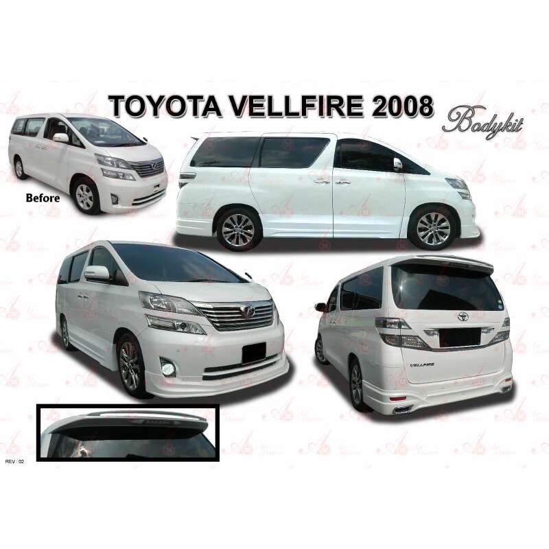 Toyota Vellfire 2008 2009 2010 2011 Airmaster Air Master Bodykit Body