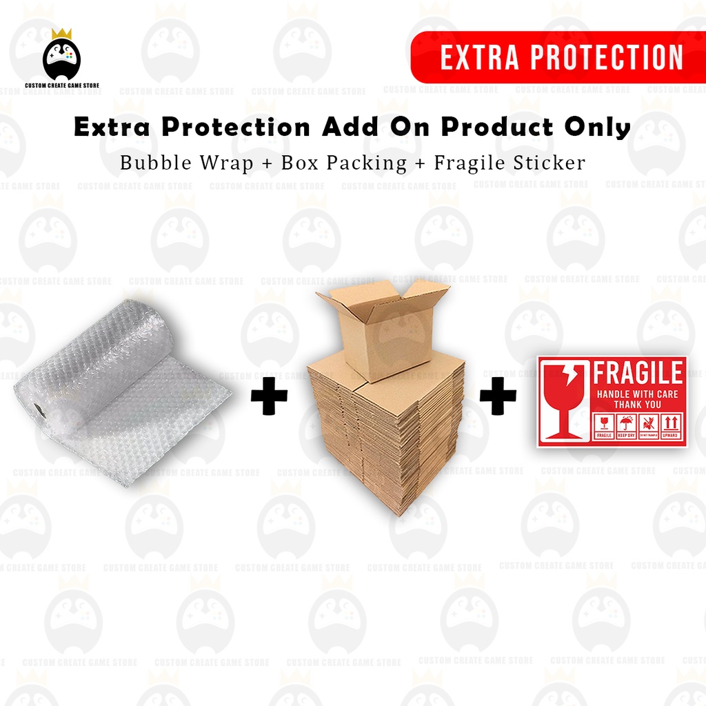 ADD ON PRODUCT ONLY Extra Protection Bubble Wrap Box Packaging