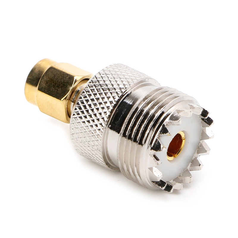 DOU SMA Male To UHF Female RF Coaxial Connector Adapter SO 239 SO239