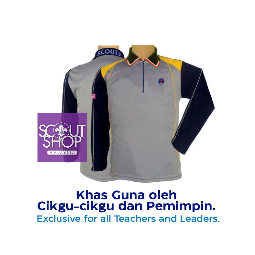 NEW PEMIMPIN PENGAKAP T SHIRT LENGAN PANJANG ORIGINAL SCOUT NEW