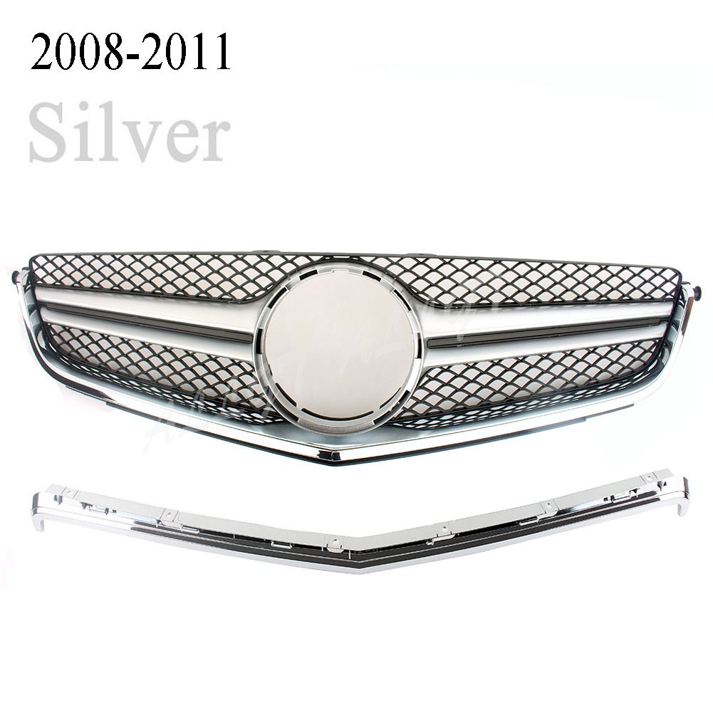 Front Racing Facelift Grill Upper Bar Cover For Mercedes Benz W C