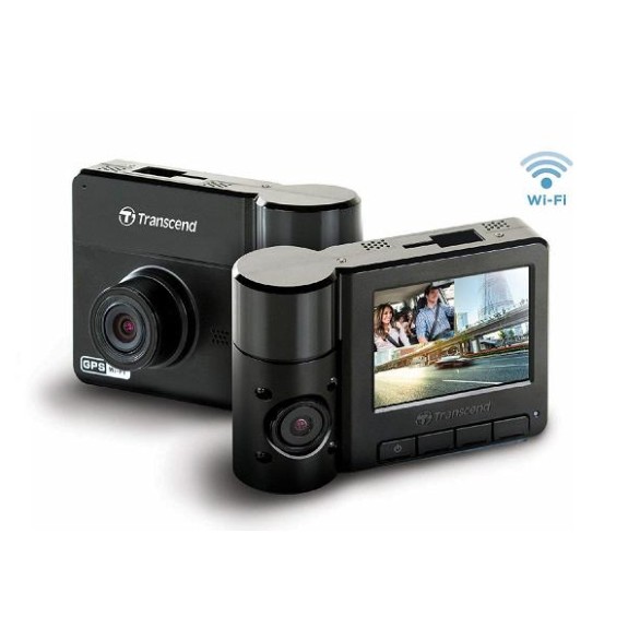 TRANSCEND DASHCAM DRIVEPRO 550 DUAL LENS RECORD WIFI LIVE STREAM CAMERA