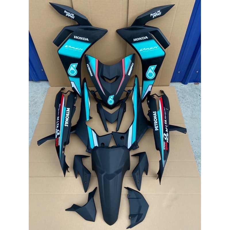 COVERSET HLD HONDA DASH 125 125Fi PETRONAS Siap Tampal Shopee Malaysia