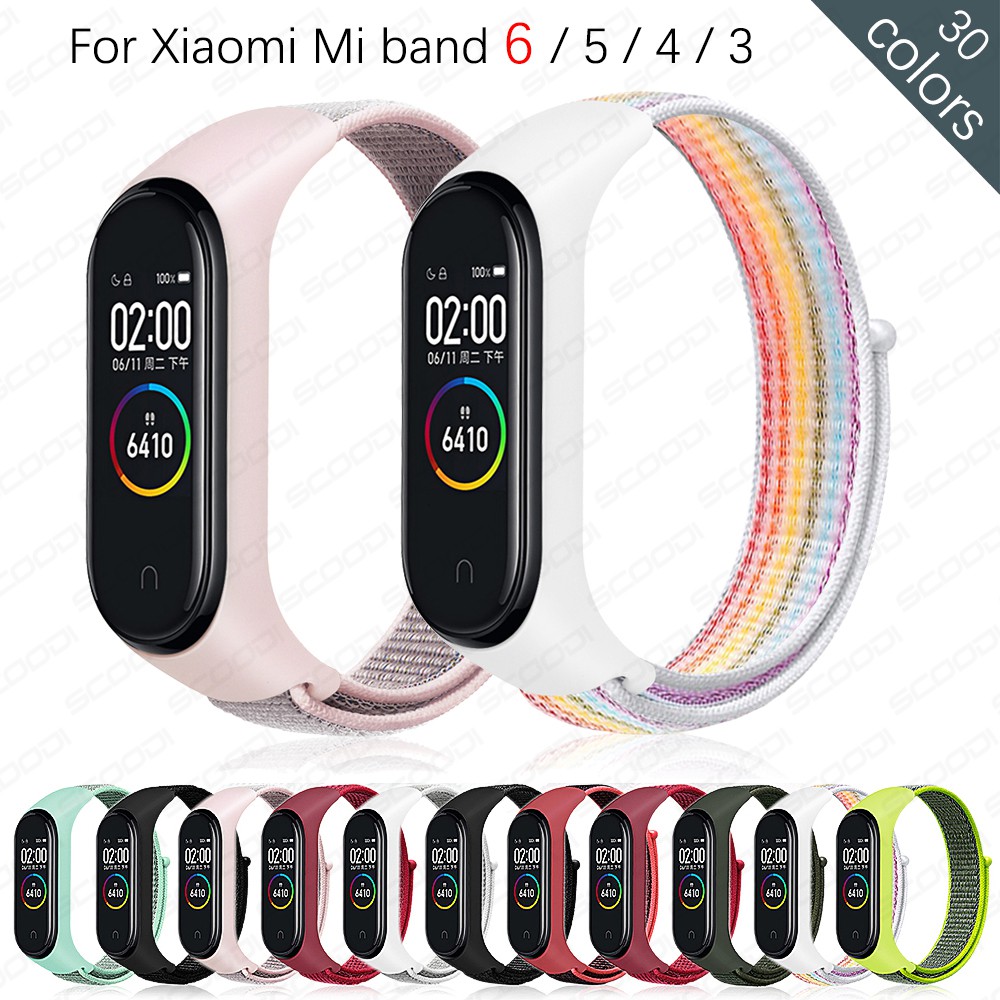 Woven Nylon Strap Loop Band For Xiaomi Mi Band Miband