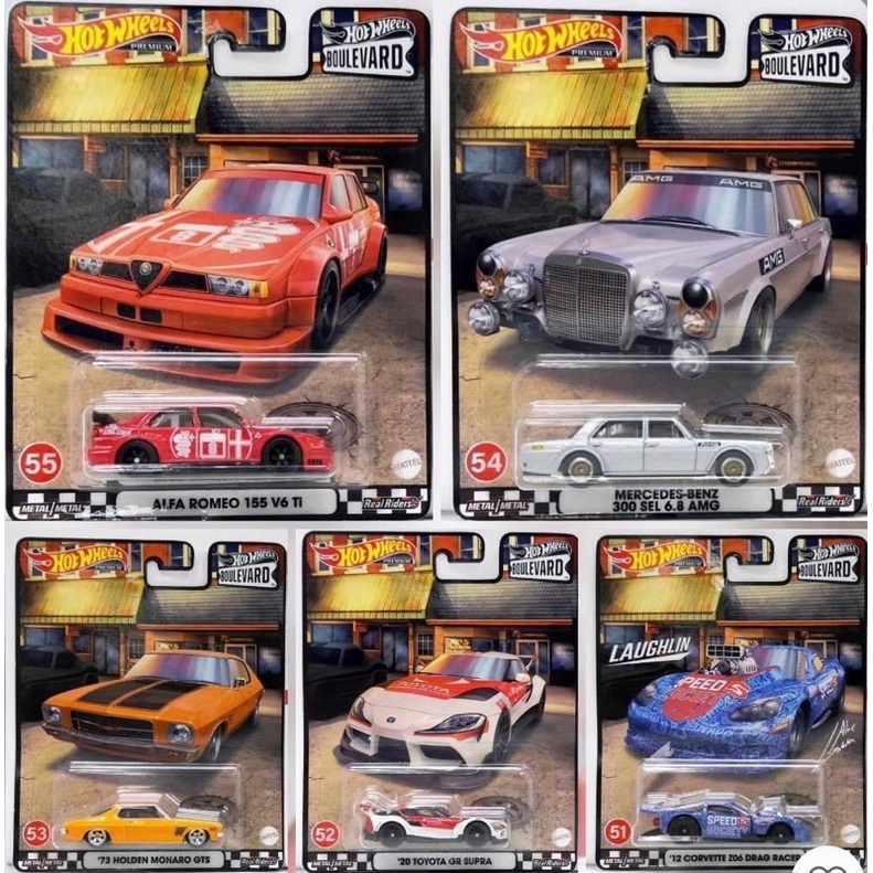 Hobby Store Hot Wheels Premium Boulevard Model Car Retail Set