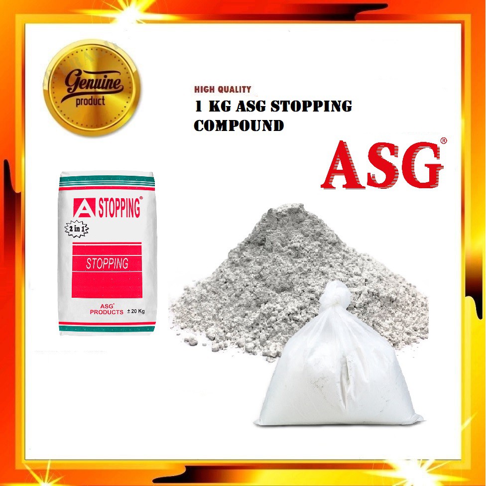 ASG Stopping Compound 1KG Simen Plaster Ceiling 1KG Shopee Malaysia